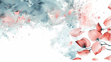 Naklejka premium a painting of red flowers and the word love, Generative AI illustrations.