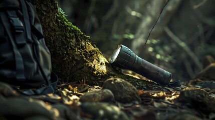 Fototapeta premium a tree trunk with a green cap, Generative AI illustrations.