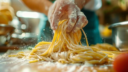 A classroom of aspiring chefs travels to a virtual Italian villa for a handson lesson in homemade pastamaking guided by a renowned chef.