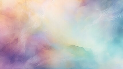 Dreamy pastel cosmic background with twinkling stars and swirling galaxies.