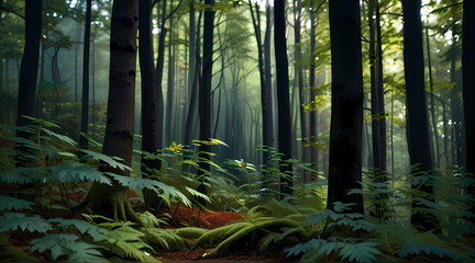 Blurry Forest Foliage Great nature Background