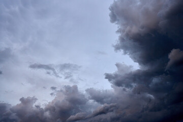 storm clouds over the sky