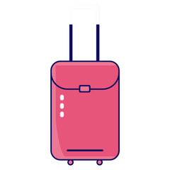 Obraz premium Bag icon, suitcase luggage icon