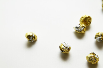 Close up of bubble gum and the wrapper