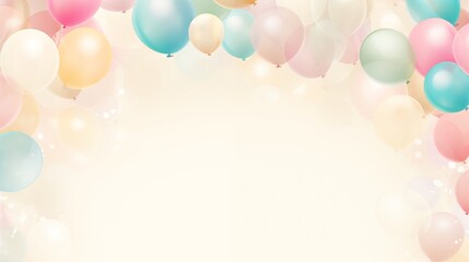 Colorful Balloons Background for Festive and Celebration Events