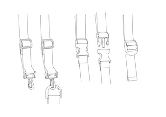 ファッションアパレル　バッグ　プラスチックパーツ　ナスカン　コキカン　バックル　Dカン