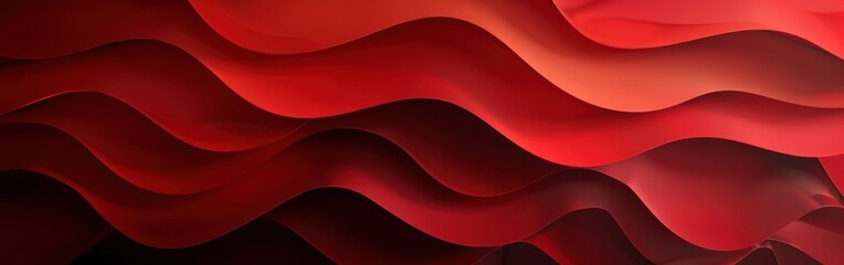 Organic Layers: Abstract Dark Red Gradient Texture with Overlapping Paper Layers Background Illustration