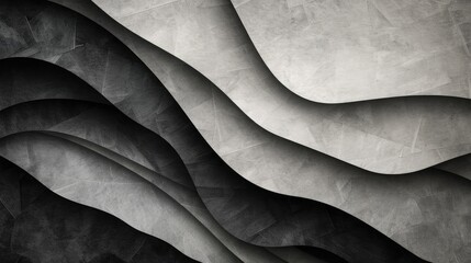 Obraz premium Abstract background featuring layered paper textures in monochromatic tones