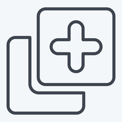 Obraz premium Icon Copy. related to Button Download symbol. line style. simple design illustration