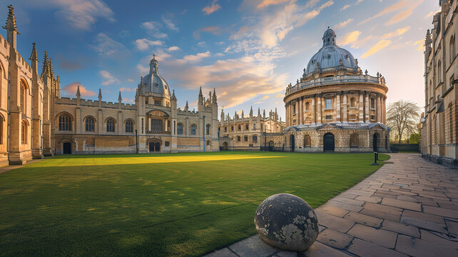 Eyecatching Vertical shot of Radcliffe Camera at Oxford, England