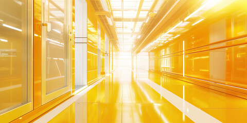 Ai research facility displaying a cutting edge robotic workplace.