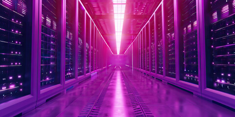 Purple Data Haven: Showing a secure location where hackers store and exchange sensitive information away from prying eyes.