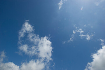blue sky with clouds