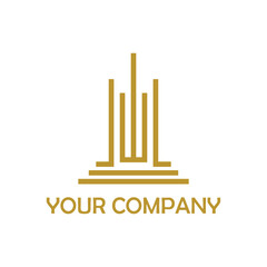 multi-storey flat building icon logo