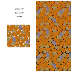 シームレスパターン_リーフ_4