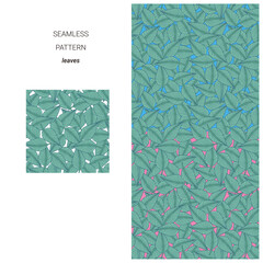 シームレスパターン_リーフ_1