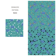 シームレスパターン_リーフ_3