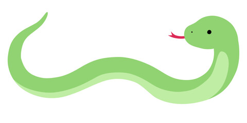 蛇のベクターイラスト。干支、十二支、へび、年賀	