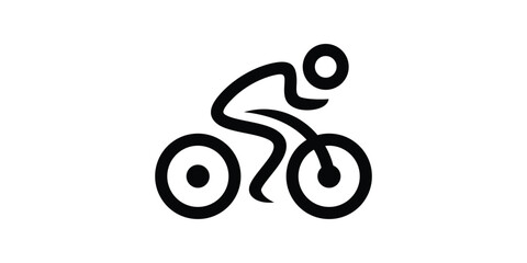 bicycle logo design, sports, fast, cycling, logo design icon, vector, symbol, creative idea.