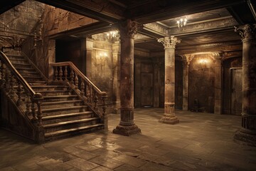 Classical Basement Interior