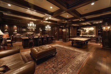 Fototapeta premium Classical Basement Interior