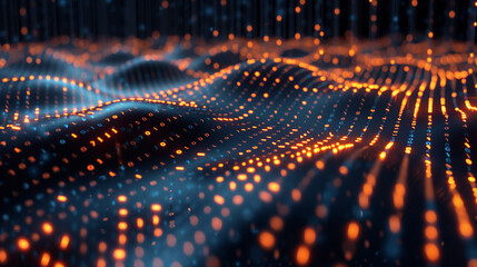 Fototapeta premium abstract technology background digital data tech wallpaper, business backdrop 