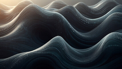 Obraz premium Abstract elegant background with luminous, undulating waves