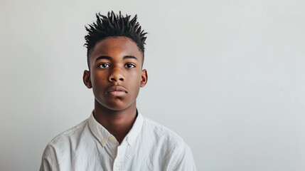 Obraz premium Black boy's stunned expression
