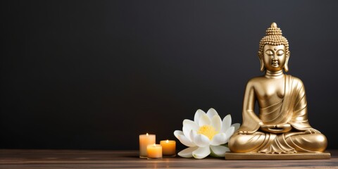 Buddha and lotus