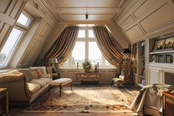 Classical Attic Interior