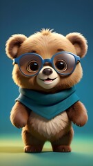 Fototapeta premium Cute baby bear wallpaper, Mobile wallpapers of cute teddy bear, baby bear wallpaper, Cute baby animals