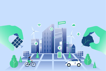 Smart Sustainable Cities illustration
