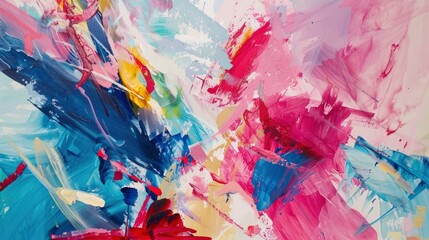  Capitol Hill, Red White Blue Attire, dreamy fantasy realms bathed in a kaleidoscope of colors, contemporary abstract expressionist paintings, 8k