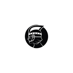 Greek goddess athena line art logo icon design template.