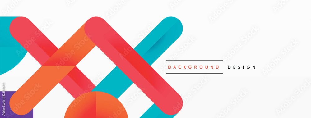 Poster the logo is vibrant, with a circle on a white background. it uses electric blue and magenta colors, 