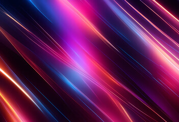 Abstract background with vibrant diagonal light streaks in shades of pink, blue, and purple.