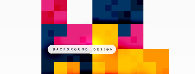 Dynamic colorful squares background. Vector Illustration For Wallpaper, Banner, Background, Card, Book Illustration, landing page