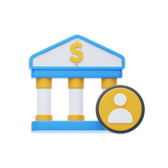 3D Bank account for Savings