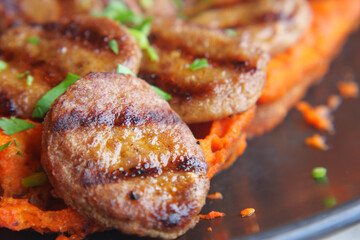 Traditional Turkish Cuisine Meatball Akhisar Kofte