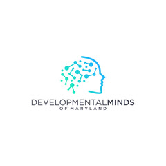 Abstract molecule, technology logo vector design