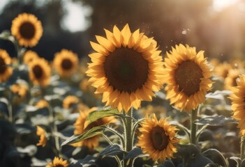 es music design duarf sunflowers mothers full day banner flowers background image sunflower panoramic box useful spring flower