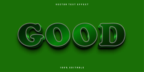 Good 3D editable text effect