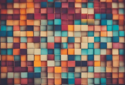 retro pattern square colorful 1940s 1950s 1960s background concept cool design funky