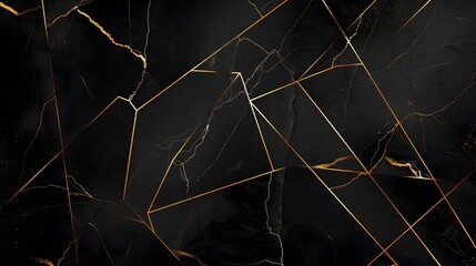 black marble background with yellow veins