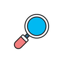 Search icon design with white background stock illustration