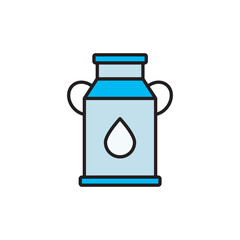 Milk icon design with white background stock illustration