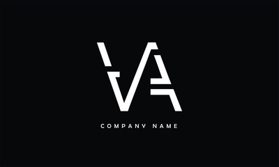 VA, AV, V, A Abstract Letters Logo Monogram