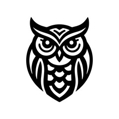 simple logo icon of owl vector illustration