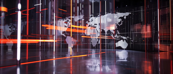 Breaking news. Global news. News cut opening.