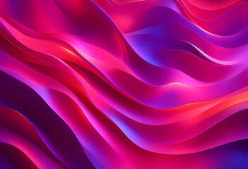 Fototapeta premium Abstract background with vibrant, flowing waves in shades of pink, purple, and blue.